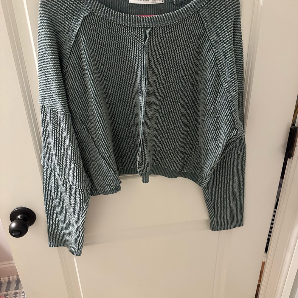 Altar'd State Green Long Sleeve Top